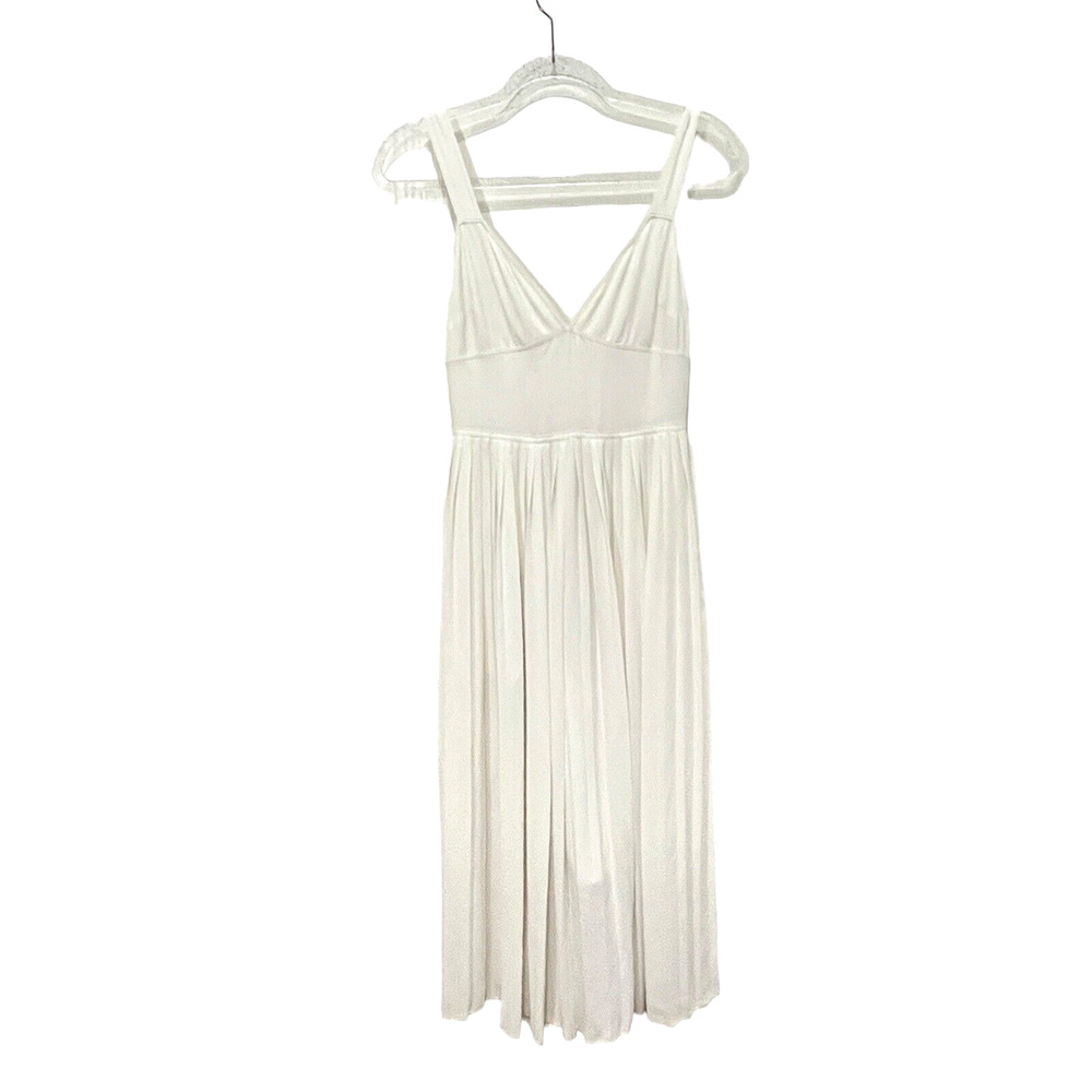 VINCE Jumpsuit Marylin Monroe Women Size 2 White Pleated Seven Year Itch Moment